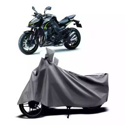 Auto Pearl Two Wheeler Cover with Bag for Kawasaki Z1000 BS6, Silver-picture-44