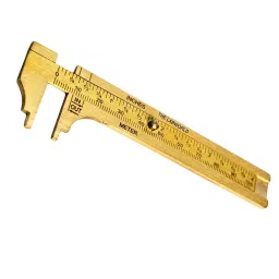 Labworld Vernier Calliper Brass Body Mini, Compact and Pocket Size with 0-100 mm Measuring Range and ±0.03 mm Accuracy, KR-VLN4-B8U6-image-2