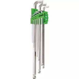 Vessel Tightening ball point wrench short shaft specification (long type) 9 pcs 8200BP-L, 8209BPL-picture-6