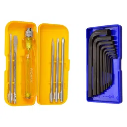 FADMAN Hand Tool Kit 5 In 1 Screwdriver, Allenkey Set (Pack of 2)-20