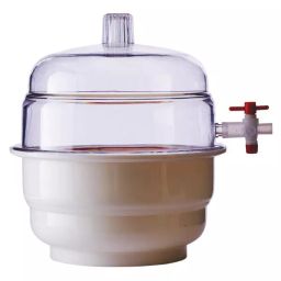 Abdos 300 mm Plate Diameter and 410 mm Overall Height PP and PC Vacuum Desiccator With PP Stopcock, E11608-22