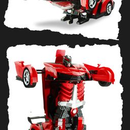 VGRASSP 2 in 1 Remote Control Model Car Converting Robot Toy for Kids - Color and Design as per Stock image 4
