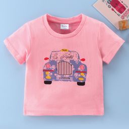 Kookie Kids Half Sleeves Tee Printed - Pink-image-41