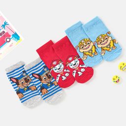 Cute Walk by Babyhug Non Terry Cotton Knit Ankle Length Anti Bacterial Socks Puppy Design Pack of 3 - Multicolour-picture-36