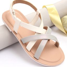 Pine Kids Sandals with Velcro Closure- Silver-picture-11