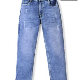 Pine Kids Denim Full Length Washed Jeans - Blue-image-32