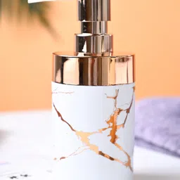Voncasa Marble Soap Dispenser - White - 280 ml-picture-20