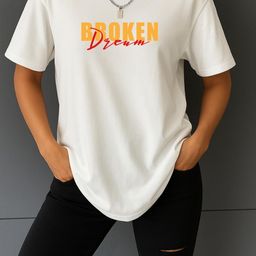 Women White Trendy Graphic Printed Drop Shoulder Oversized T-Shirt-image-70