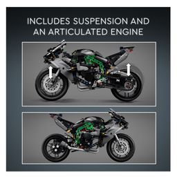 LEGO Technic Kawasaki Ninja H2R Motorcycle Set 643 Pieces - 42170 image 4