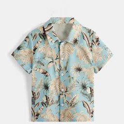BAESD Boys Standard Floral Opaque Printed Party Shirt-image-73