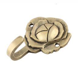 IndianShelf 1 Piece Brass Rose Clothes Hanger for Wall Coat Hooks-image-92