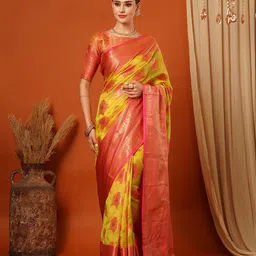 KALINI Woven Design Zari Pure Silk Banarasi Saree-34