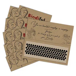Comet Busters Bindiful Set Of 10 Traditional Round Velvet Bindi image 2
