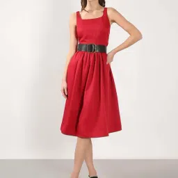 Vero Moda Red Fit And Flare Dress-picture-6