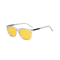 Ted Smith Yellow Rectangular UV Protection Unisex Sunglasses-32