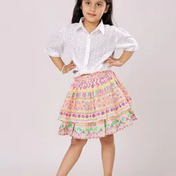Piccolo Piglet Girls Shirt with Skirt-image-25