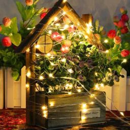 Homesake Yellow Copper 50-LED Fairy Lights (5 Mtr.) - Set of 8 (Bulb not included)-102