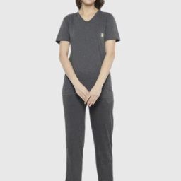 Vimal Jonney Grey Regular Fit Pajama Set-image-47