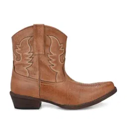 Carlo Romano Women's Tan Cowboy Boots-56