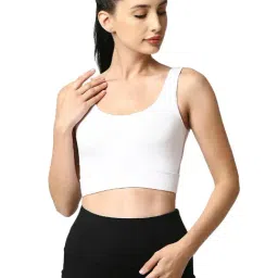 Soie White Sports Bra-image-32