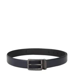 Van Heusen Navy Leather Solid Reversible Belt for Men-image-28