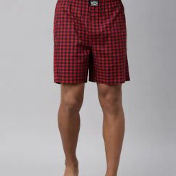 Levi's Multi Cotton Regular Fit Checks Boxers-image-83