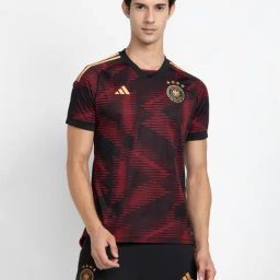 adidas Black GERMANY 22 AWAY V Neck T-Shirt-image-49