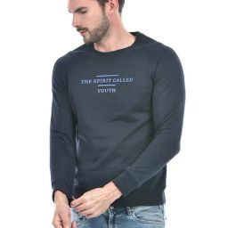 Integriti Dark Navy Regular Fit Printed Sweatshirt-image-32
