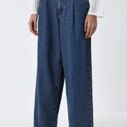 LOV by Westside Dark Blue Relaxed-Fit High-Rise Jeans-image-27