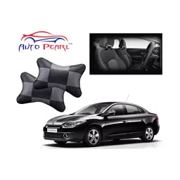 Auto Pearl Black Grey Car Neck Cushion/Neck Pillow Compatible with Renault Fluence-image-46