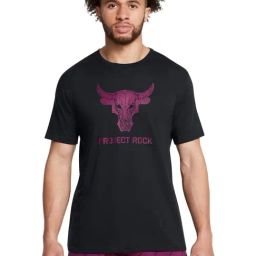 Under Armour Black Regular Fit Printed Sports T-Shirt-image-71