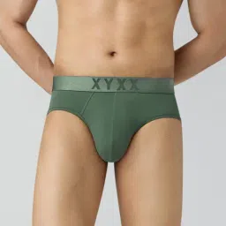 Xyxx Green Nylon Solid Regular Fit Briefs-picture-10