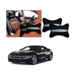 Auto Pearl Black Silver Strip Car Neck Cushion/Neck Pillow Compatible with BMW i8-image-61