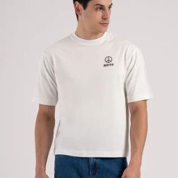 Red Tape White Loose Fit Printed T-Shirt-image-72