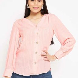 Madame Pink Regular Fit Printed Top-picture-1