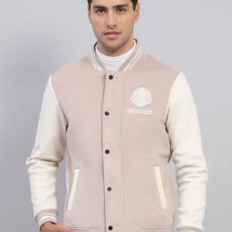 Rock.It Beige Regular Fit Colour Block Sweatshirt-12