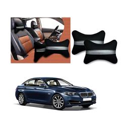 Auto Pearl Black Silver Strip Car Neck Cushion/Neck Pillow Compatible with BMW 520d-image-80