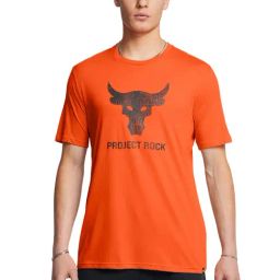 Under Armour Orange Regular Fit Printed Sports T-Shirt-image-58