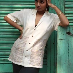 Quirky Bae White Cotton Printed Shirt-image-90