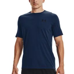 Under Armour Teal Cotton Slim Fit T-Shirt-image-32