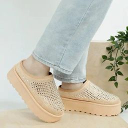 London Rag Women's Beige Mule Shoes-image-32