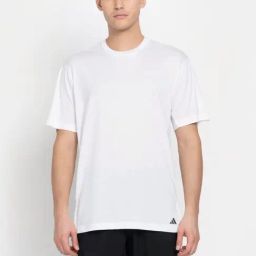 Adidas White Regular Fit Printed Sports T-Shirt-image-56