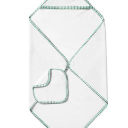 The Baby Atelier 100% Organic Checks Green Hooded Towel-image-61
