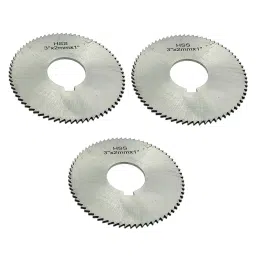 A.D INTERNATIONAL HSS M2 Slitting Saw 3 inch (75 mm) Diameter x 1 inch (25.4 mm) Bore Size x 2 mm Thickness with Keyway Hole, PM-5VOW-56CF (Set of 3)-image-82