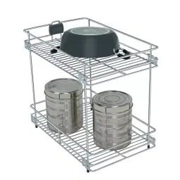 Olive 355x485x430 mm Stainless Steel Silver Two Shelf Pullout, 141 014 005 0-image-87