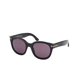 Tom Ford Women Grey Lens & Black Oval Sunglasses with-image-52