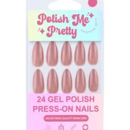 Polish Me Pretty Gel Polish Press On Nails Cognac - Set of 24-picture-44