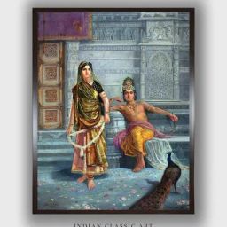 Indian Classic Art Multicolor Canvas Abstract Wall Art-picture-5