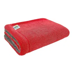 softspun 40 L x 60 W cm 1600 GSM Grey & Red Microfiber Cleaning Cloths-picture-27