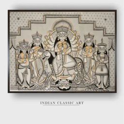 Indian Classic Art Multicolor Canvas Abstract Wall Art-picture-18
